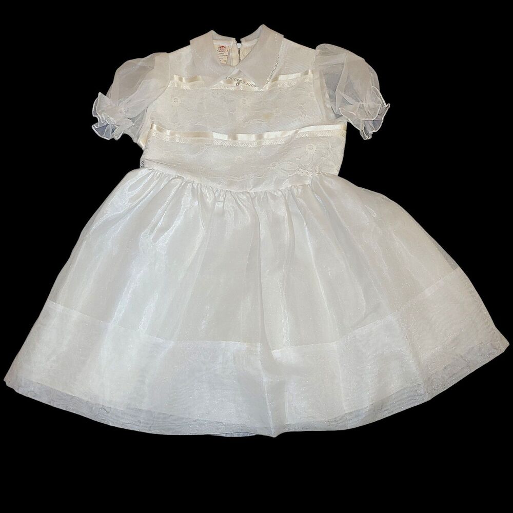 Vintage 50s ILGWU First Communion Party Dress